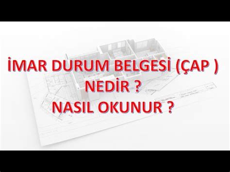 İmar Durum Belgesi ÇAP Nedir Nerden Alınır Nasıl okunur YouTube