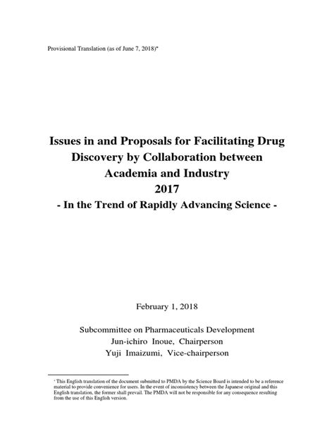 Issues In And Proposals For Facilitating Drug Discovery By