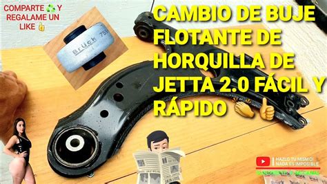 COMO CAMBIAR buje flotante de HORQUILLA de jetta clásico o mk4 2 0