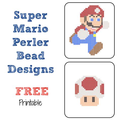 Fan Made Mario Main Character Perler Bead Designs Blog Knak Jp