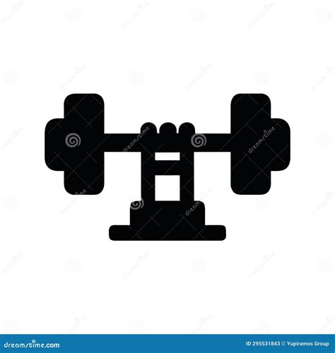 Barbell Dumbbell Icon Stock Vector Illustration Of Isolated