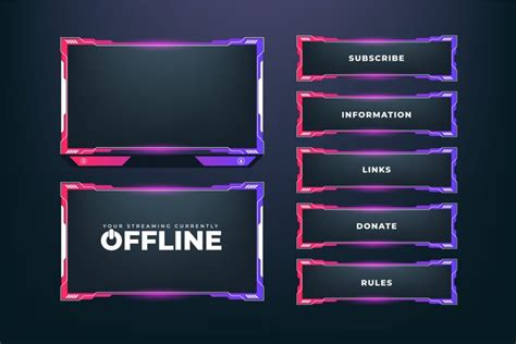 Futuristic gaming overlay template (2251945)