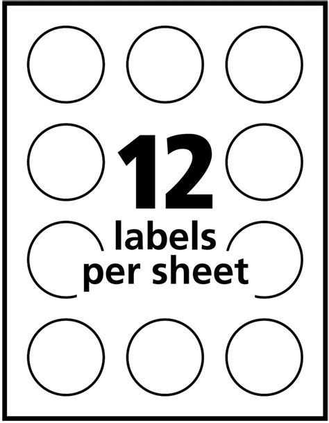 Free Template For Inch Round Labels