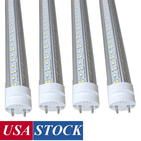 4 Ft Led Light Tubes 36w 2 Pin G13 Base Cool White 6000k Clear Cover 3600 Lumen T8 Ballast