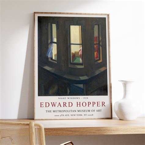 Edward Hopper Exhibition Poster New York Movie Edward Hopper Etsy