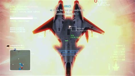 Ace Combat Infinity Adfx Lv Mpbm Lv Vs Excalibur Onslaught