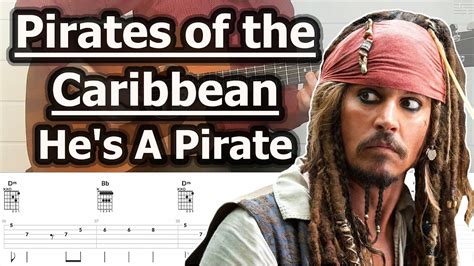 Pirates Of The Caribbean Hes A Pirate Guitar Tabs Tutorial Youtube