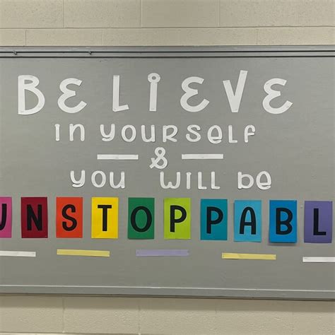 Believe In Yourself Bulletin Board Kit Letters Classroom Decoration