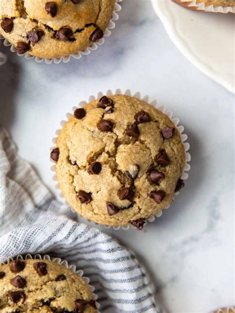 Almond Flour Chocolate Chips Muffins MamaGourmand