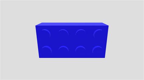 Blue Lego Brick - 3D model by TheThomasTrainzUser [d04faac] - Sketchfab