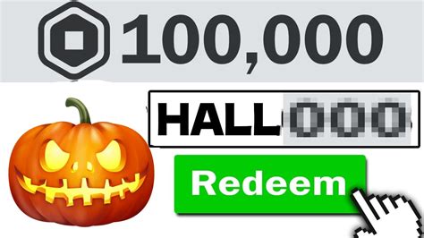 This Secret Promo Code Gives Free Robux Roblox Halloween 2023 Youtube