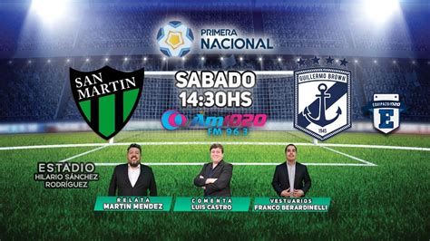 SAN MARTIN SJ VS GUILLERMO BROWN PM YouTube