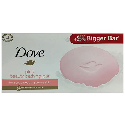 Dove Pink Beauty Bathing Bar For Soft Smooth Glowing Skin 125gm