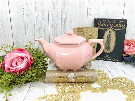 Elegant Vintage Pink Hall Teapot, Pink Teapot For Tea Time Tea Party ...