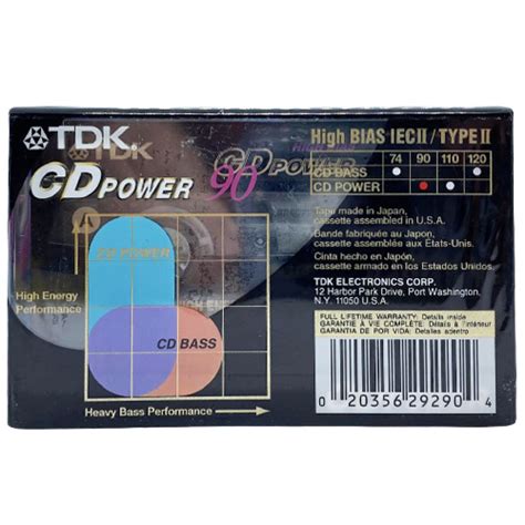 Tdk Cd Power 90 2001 03 Us Audiokazety Mc Kazety Prodej