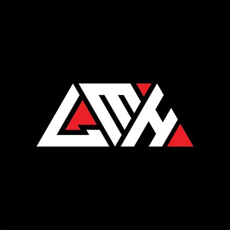 LMH triangle letter logo design with triangle shape. LMH triangle logo ...
