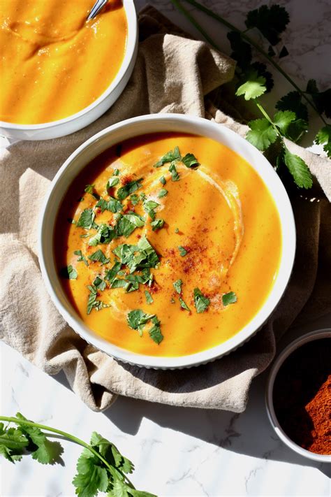 Sweet Potato Coconut Chili Soup Table Nutrition