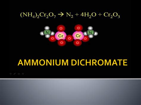 AMMONIUM DICHROMATE