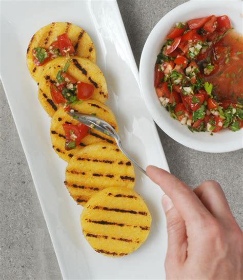 Grilled Polenta With Fresh Tomato Relish Alison S Allspice