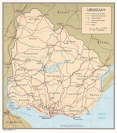 Uruguay Political Map