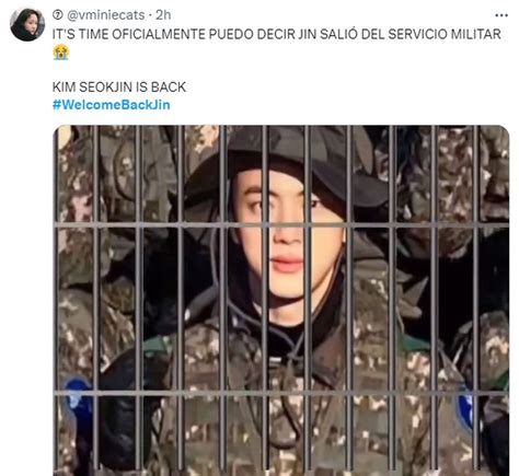 Bem Vindo De Volta Jin Dispensa Militar De Membro Do Bts Fica Entre