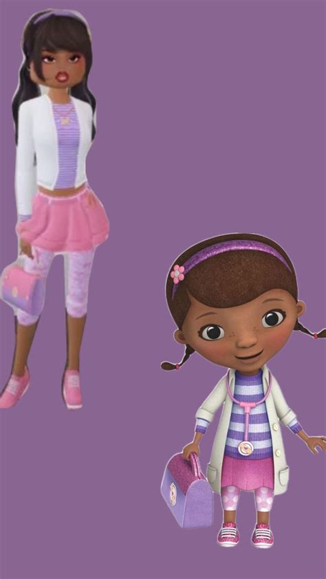 Doc Mcstuffins Dti Vs Irl Creds To Creator In 2024 Dress To Impress Doc Mcstuffins Style