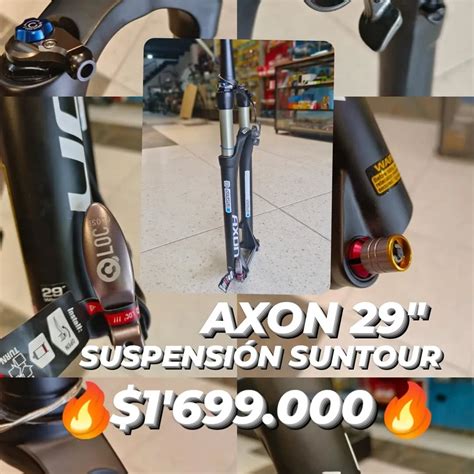 SUSPENSION SUNTOUR AXON 29" BARRAS DORADAS 100 X 15MM Tenedor ...