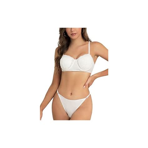 Shekini Completo Intimo Sexy Hot Lingerie Reggiseno Con Ferretto Con Imbottito Spalline