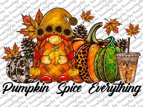 Pumpkin Spice Everything Png Pumpkin Clipart Fall Pumpkin Etsy Fall