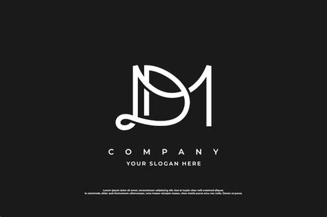 Premium Vector Initial Letter Dm Or Md Logo Design Vector