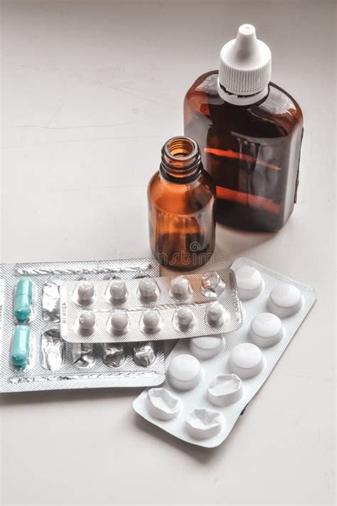 Medicine Pills Drugs Pharmacy Tablet Capsules Vitamins Stock Photo - Image of care, medicine ...