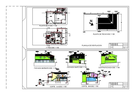 Two Storey House Dwg Block For Autocad • Designs Cad