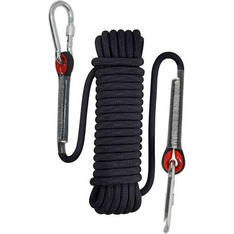 Corde D Escalade Statique Kn Zgeer Noir Adulte Mixte