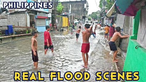 Super Flood And Heavy Rain Unexpected Flood Scenarios At Quezon City