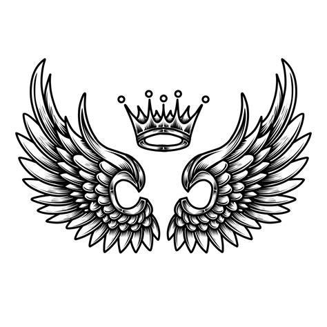 Free Vector Angel Wings Line Art And Outline Vector Art At