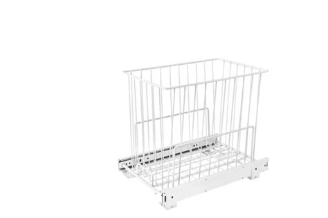 Rev A Shelf Wire Bottom Mount Pull Out Hamper Wfull Extension Slides