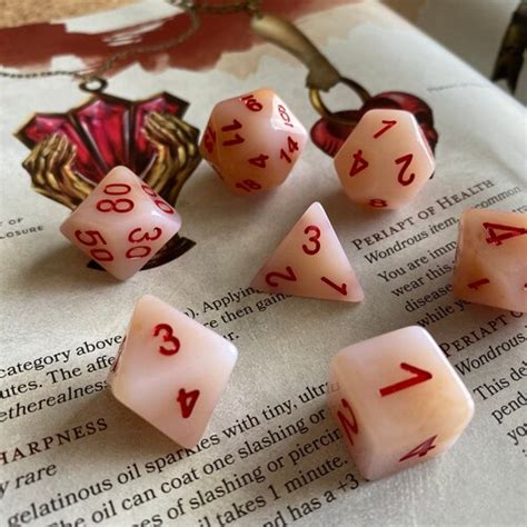 WISH Dnd Dice Set For Dungeons And Dragons Rpg Ttrpg D20 Etsy