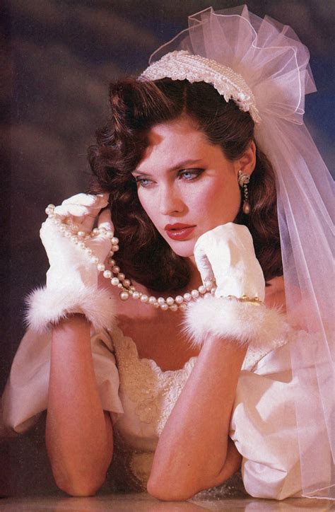 Bride’s Magazine 1984 Model Carol Alt