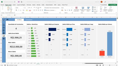 Planilha De Cadastro E Controle De Funcionários Em Excel 50 Luz Prime