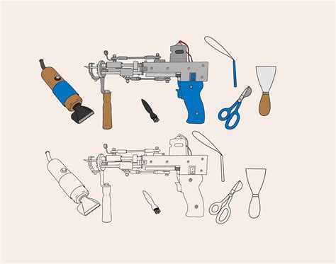 Tufting Gun Drawing