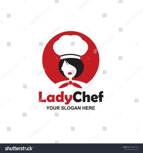 Chef Woman Design Isolated On White Stock Vector Royalty Free