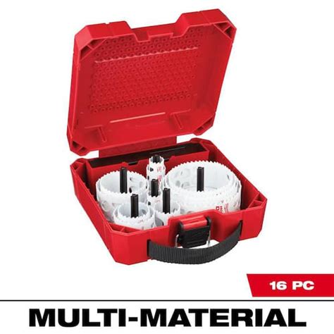 Milwaukee Hole Dozer Plumbers Bi Metal Hole Saw Kit 16 Piece 49 22