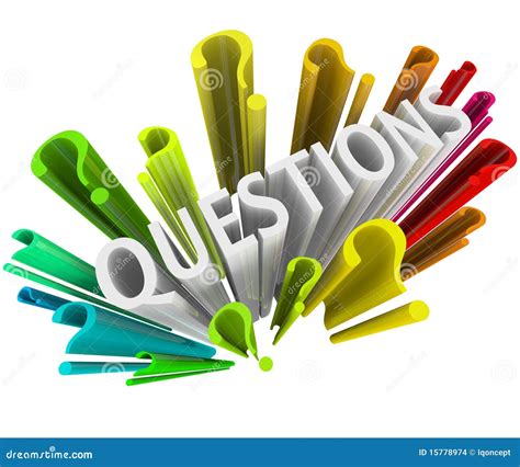 Question Marks Colorful 3d Symbols Stock Images Image 15778974