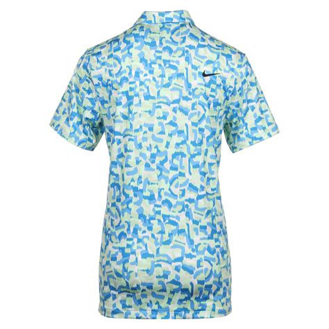 Nike Golf Dri Fit Tour Confetti Print Shirt Fd5939 Light Photo Blue