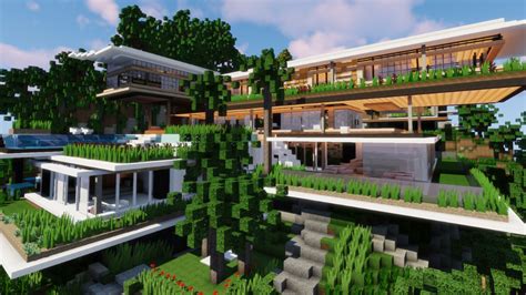 Modern Houses Minecraft House Designs Minecraft Houses Blueprints