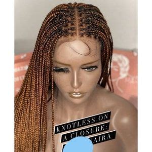 360 Lace Knotless Braided Wig Twist Box Wigs Glueless Wig Box Braid