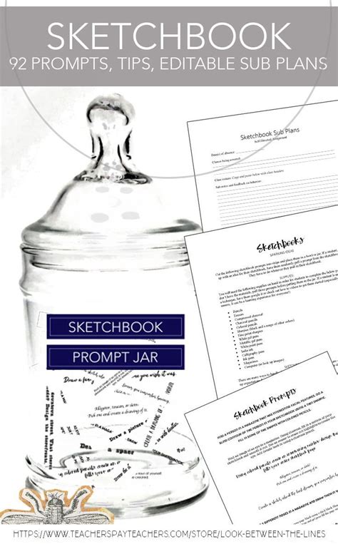 92 Visual Art Sketchbook Prompts For Elementary Art Middle And High