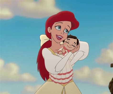 Ariel and her daughter Melody | Little mermaid 2, Melody little mermaid ...