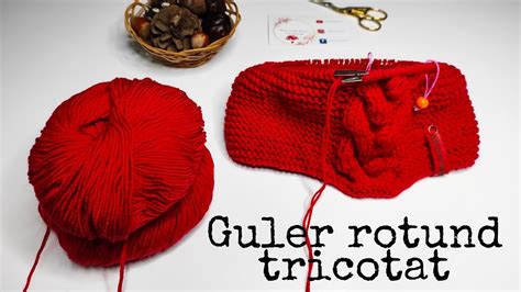 Tricot M Snud Circular Guler Tricotat Cu Torsad Dubl I Bobi E