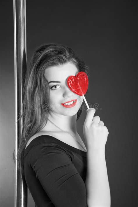 Pole Dance Stock Photo Image Of Body Pretty Brunette